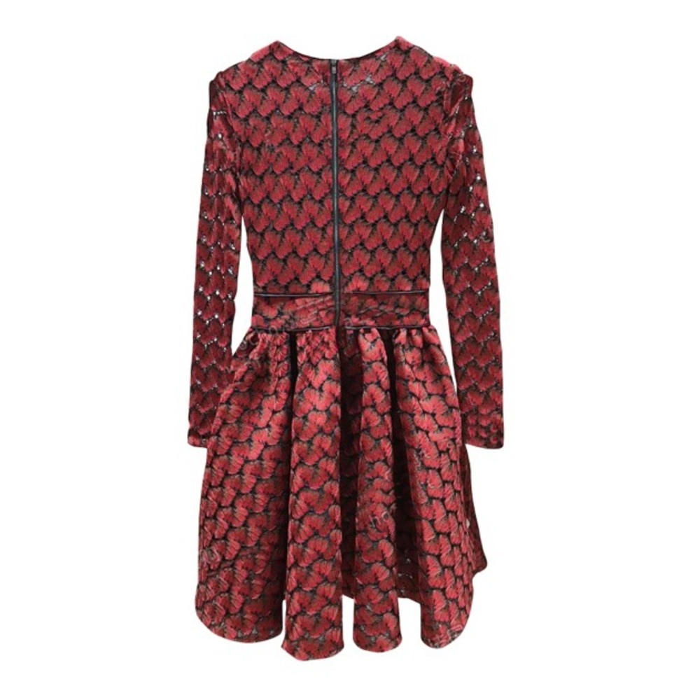 Maje Royani Fit & Flare Bonded Lace Dress - Size 3 - Picture 4 of 12